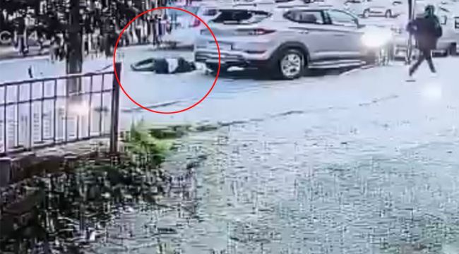 Kağıthane'de taksinin yayaya çarptığı feci kaza