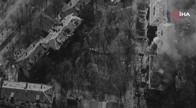 Mariupol'deki yıkım havadan görüntülendi