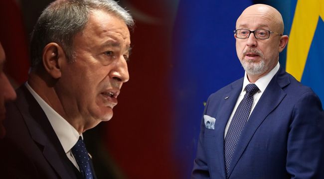 Milli Savunma Bakanı Hulusi Akar, Ukrayna Savunma Bakanı Oleksii Reznikov ile görüştü