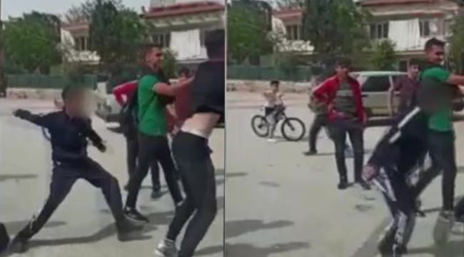 Okul önünde bıçaklı dehşet
