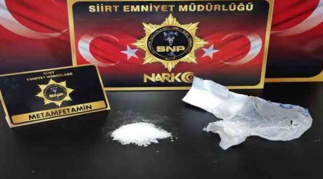 Siirt'te otobüsteki yolcunun üstünden uyuşturucu çıktı