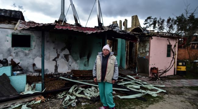 Ukrayna'da Rus askerlerinin kaldığı ev kullanılamaz hale geldi