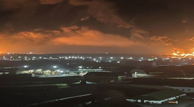 UKRAYNA SINIRINDAKİ RUS PETROL TESİSLERİNDE BÜYÜK YANGIN