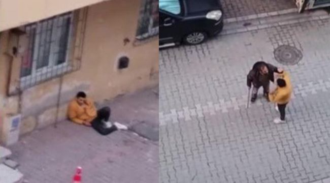 Uyuşturucu madde kullanıp sokakta yattı, sopayı yese de yerini bırakmadı
