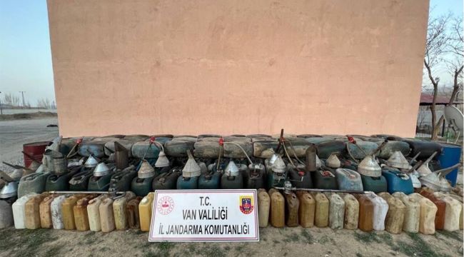 Van'da 550 litre kaçak motorin ele geçirildi