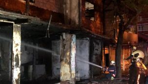 Ankara'da 2 katlı gecekonduda yangın çıktı