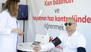 Ankara ve İstanbul'da tansiyon ve nabız ölçümü yapıldı