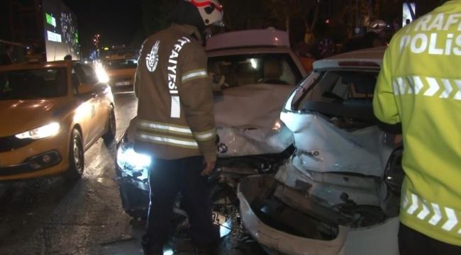 Beşiktaş'ta zincirleme trafik kazası