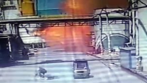 Fabrikadaki buhar kazanı işte böyle patlamış