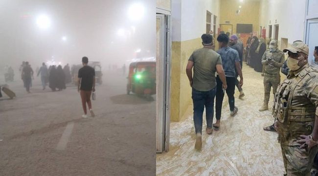 Irak'ı kum fırtınası vurdu, uçuşlar askıya alındı