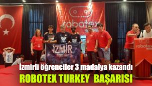 İzmirli öğrenciler 3 madalya kazandı: Robotex Turkey başarısı