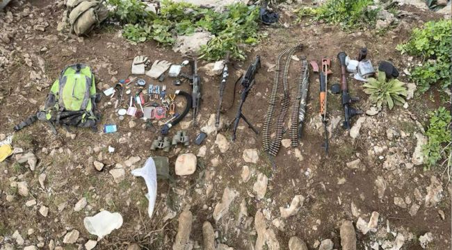 Pençe-Kilit Operasyonu'nda çok sayıda silah ve mühimmat ele geçirildi