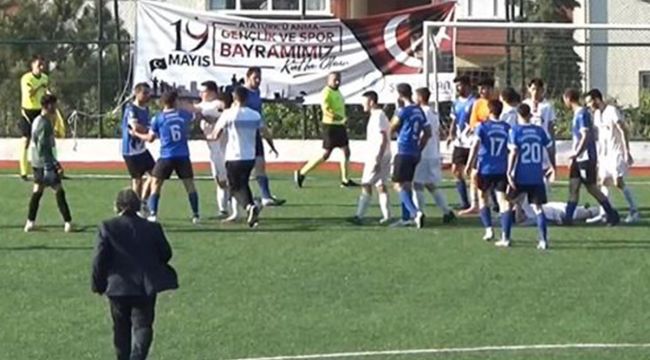 Saha bir anda ringe dönüştü