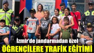 İzmir'de jandarmadan özel öğrencilere trafik eğitimi
