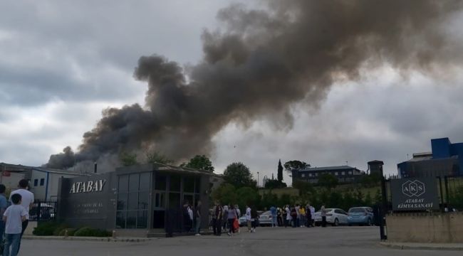 Kimya fabrikasında büyük yangın