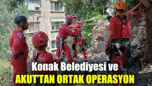 Konak Belediyesi ve AKUT’tan ortak operasyon
