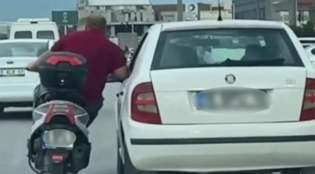 Trafikte tehlikeli yolculuk
