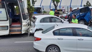 Zincirleme trafik kazasında 3 yaralı