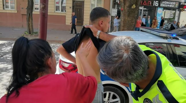 16 yaşındaki engelli genç trafikte sürücü tarafından darp edildi