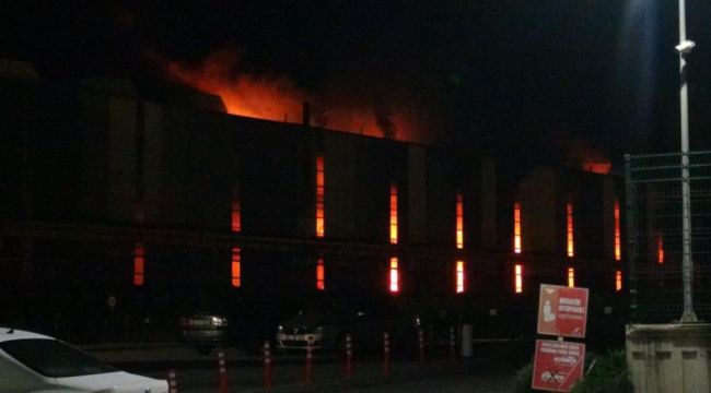 Demir çelik fabrikasında yangın