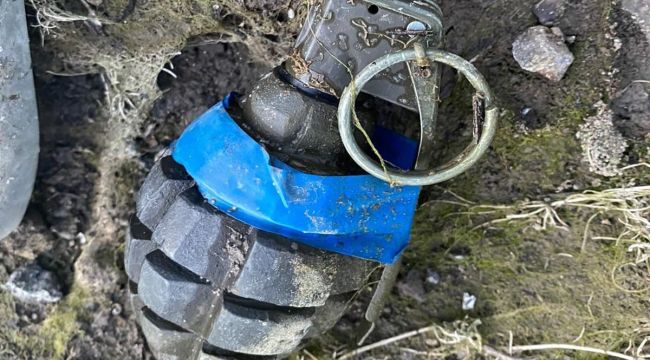 Kocaeli'de patlamamış el bombası bulundu