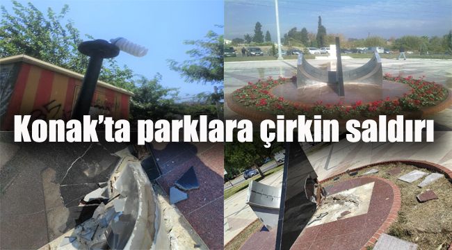 Konak’ın parkları, vandalların hedefinde: Üç parka büyük zarar
