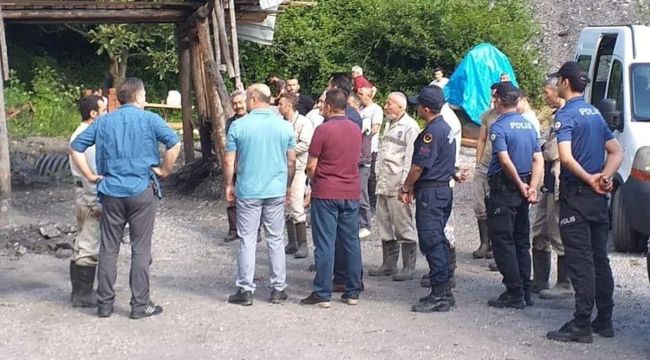 Madende göçük meydana geldi