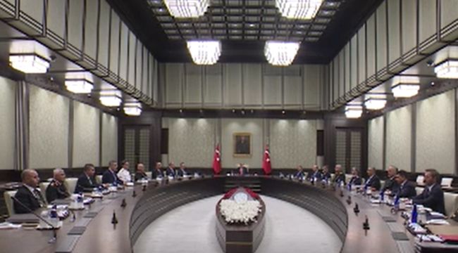 Milli Güvenlik Kurulu Beştepe'de toplandı