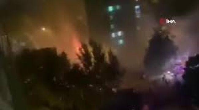 Moskova'da 16 katlı binada yangın