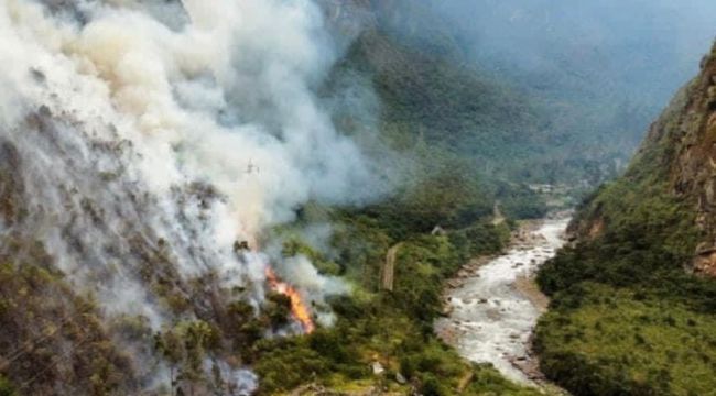 Peru'da orman yangını