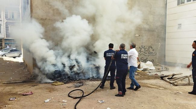 Siirt'te çocukların kibritle oyunu yangın çıkardı