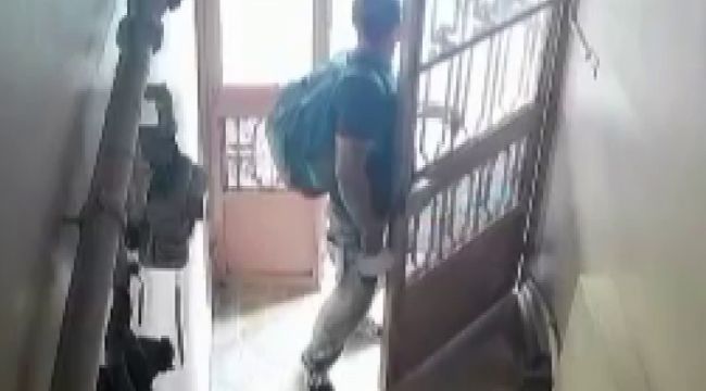 Zeytinburnu'nda soyduğu evden çıkarken ayakkabıları bile çaldı