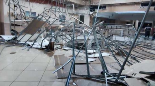 Anadolu Adliyesi'nde asma tavan çöktü