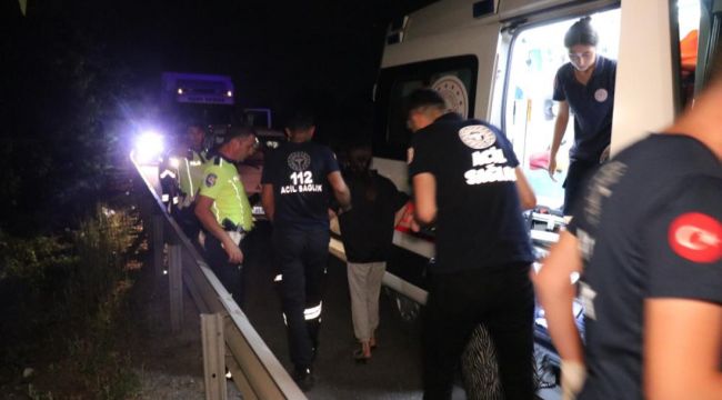 Anadolu Otoyolu'nda ekipleri harekete geçiren kaza
