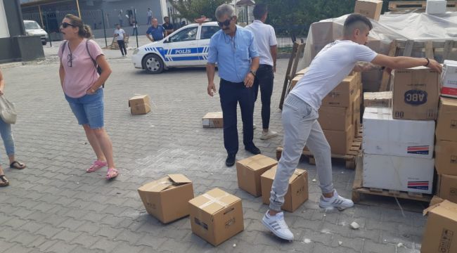 Başkent'te fabrika önünde gerginlik