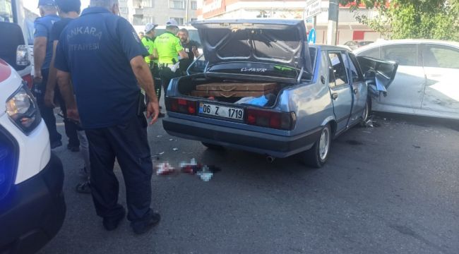 Başkentte trafik kazası