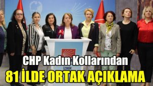 CHP Kadın Kollarından 81 ilde ortak açıklama