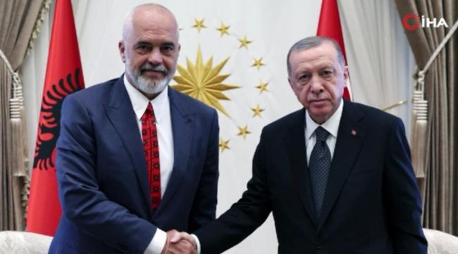 Cumhurbaşkanı Erdoğan Arnavutluk Başbakanı Edi Rama'yı kabul etti