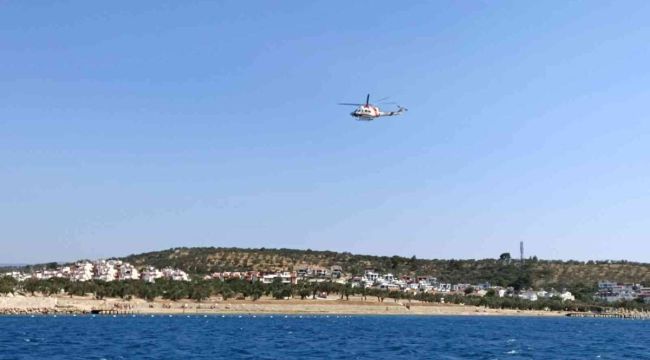 Denizde kaybolan kişiyi arama çalışmaları devam ediyor
