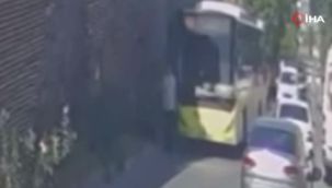 Fatih'te İETT otobüsü yayaya çarpıp kaçtı