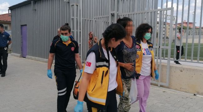 Gözüne kaçan cismi tornacıda çıkardılar
