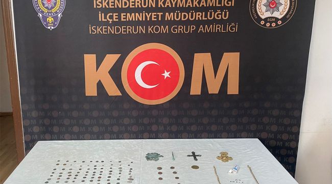 İskenderun'da 145 adet tarihi eser ele geçirildi
