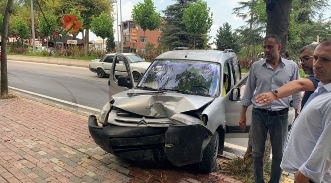 Kontrolden çıkan araç bir restoran duvarına çarparak durabildi