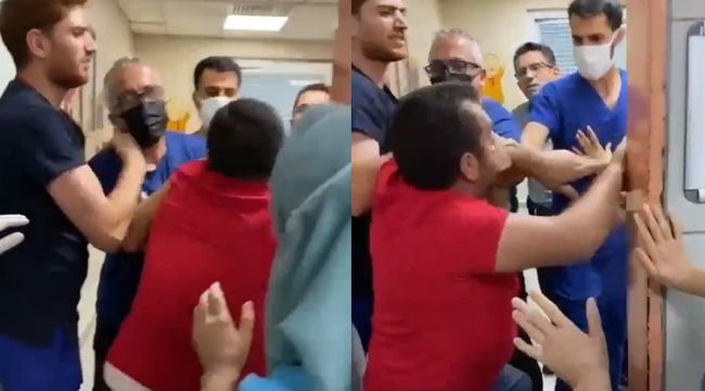 Maske takmadı hastaneyi birbirine kattı