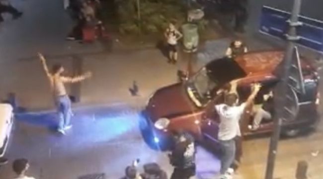 Pendik'te gençlerin kural tanımayan asker eğlencesi