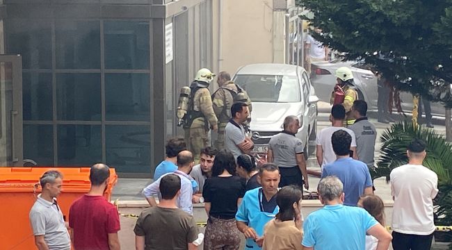 Sait Çiftçi Devlet Hastanesi'nin ek hizmet binasında yangın
