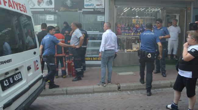 Tavşanlı'da işyerinde yangın