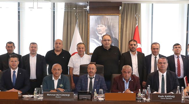 TFF 2 ve 3. Lig kulüp başkanlarından Mehmet Büyükekşi'ye ziyaret