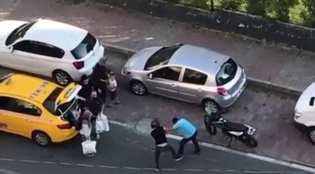 Yol verme tartışmasında yumruklar konuştu