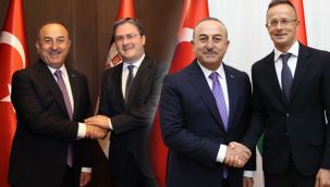 Bakan Çavuşoğlu, Macar ve Sırp mevkidaşlarıyla görüştü